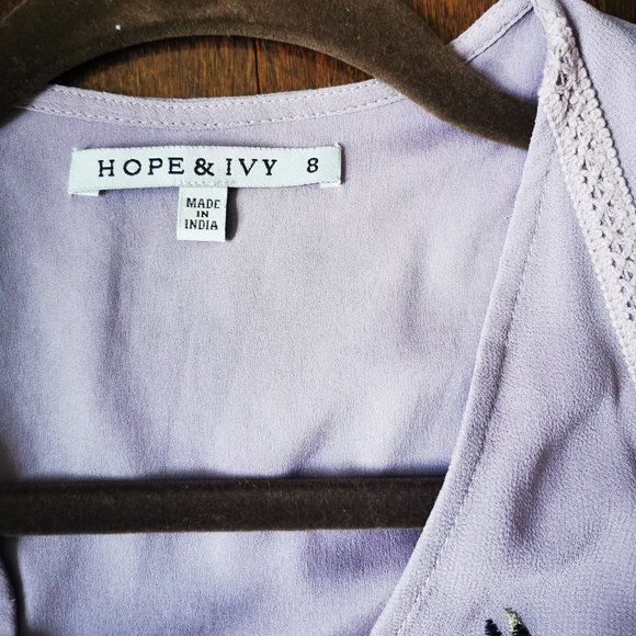 Embroidered Lavender Dress - Picture 6 of 8